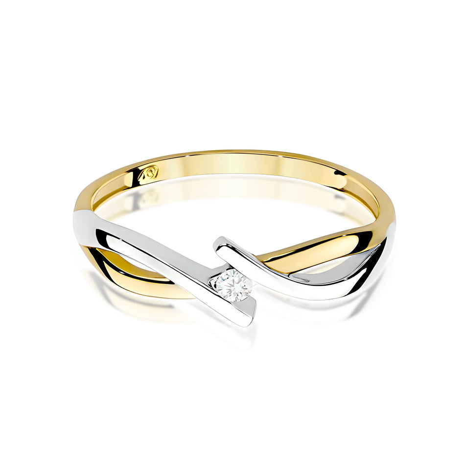 14k (585) Gold Ring | 0.04ct Diamond | GREMARI Jewelry
