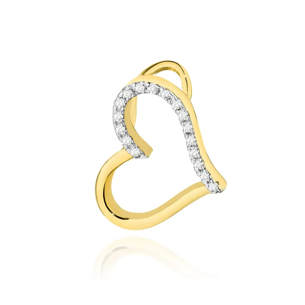 zlatý prívesok so 0,085 ct diamantmi z0026-diw-01
