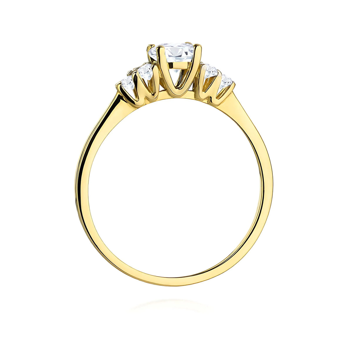 Prsteň zo 14k zlata (585) | 0,50 ct a 0,18 ct laboratórne diamanty | Šperk ako darček