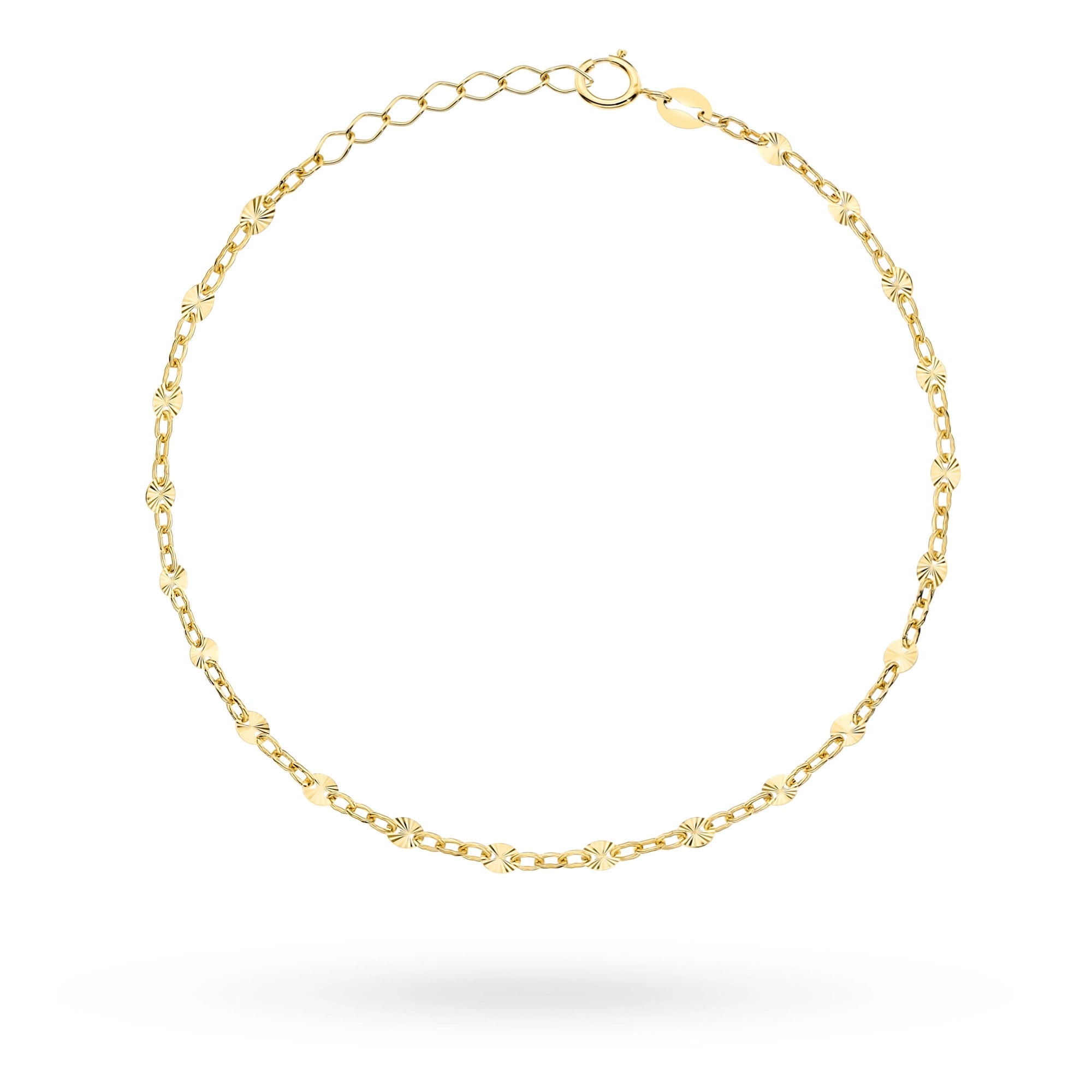 Náramok zo 14-karátového zlata (585) | Jemné prstene s diamantovým brúsom | Trblietavý elegantný darček z kvalitného šperku