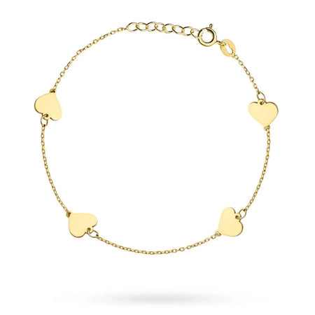 14k-585-zlatý-náramok-srdiečka-B0026-14Y-00000-R00-gremari-na-darček