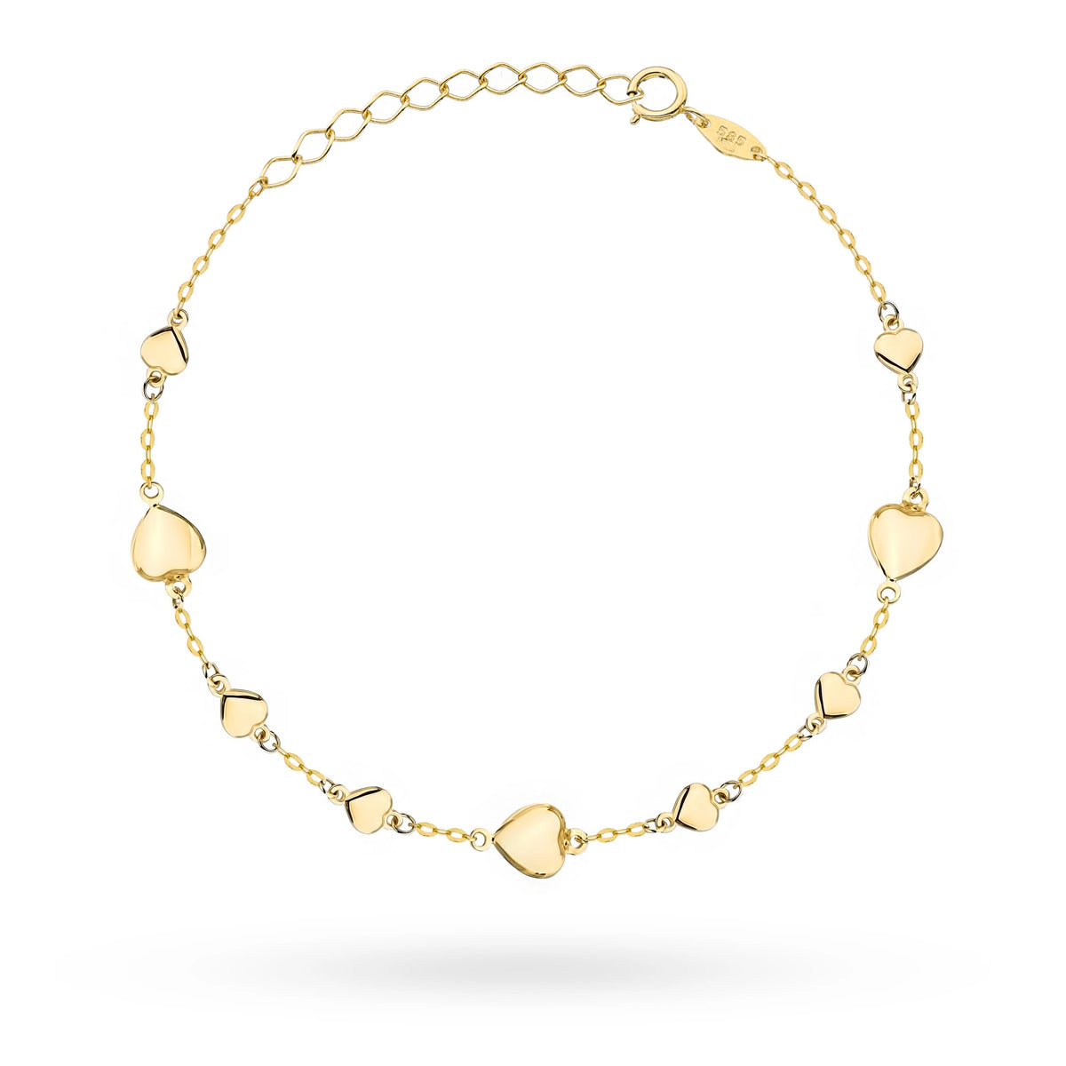 14k gold bracelet is packaged in an elegant black box and a gift bag,  Our jewellery comes with a tag showing the fineness.