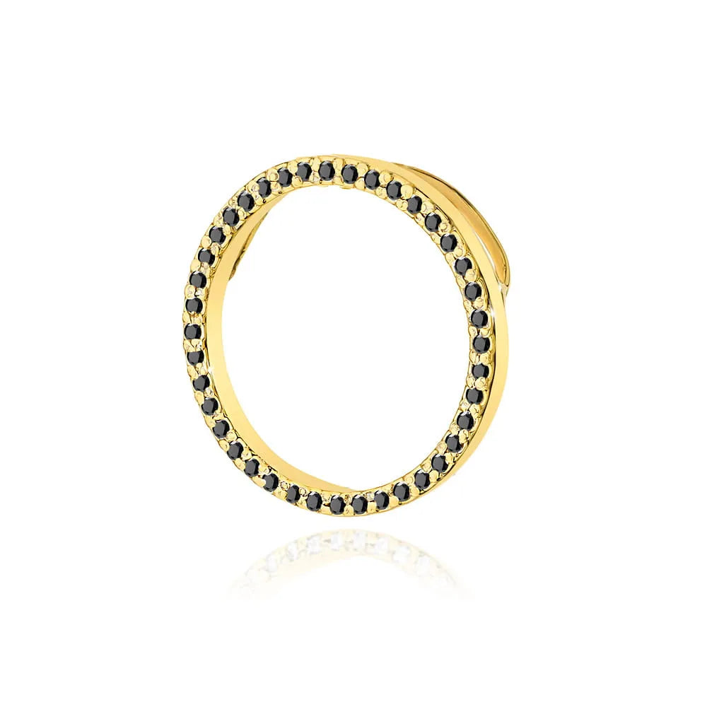 zlatý prívesok s 0,20 ct čiernymi diamantmi z0442-dib-01