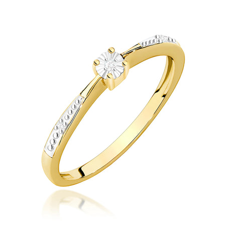 14K (585) Gold Ring | 0.02ct Diamonds | GREMARI Jewelry