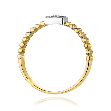 14K Gold Ring | 0.08ct Diamonds | GREMARI Jewelry