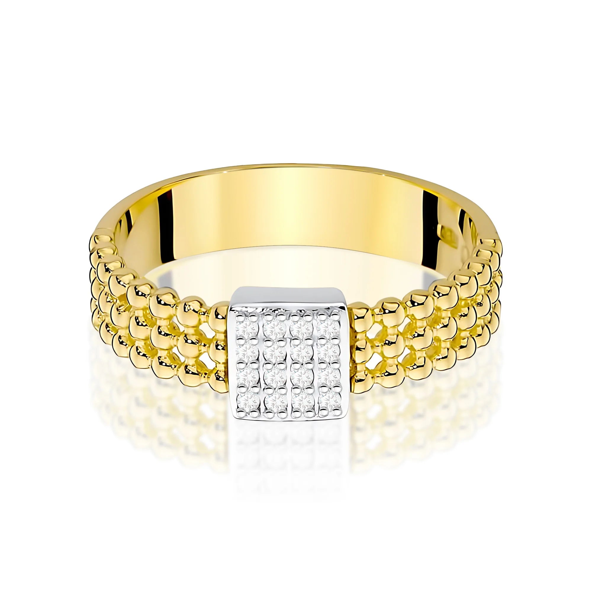 14K Gold Ring | 0.08ct Diamonds | GREMARI Jewelry