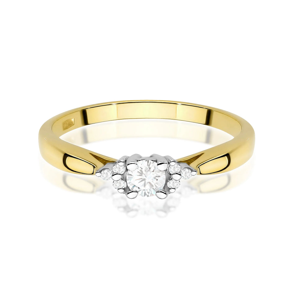 14k (585) Gold Rings | 0.10ct and 0.03ct Lab-diamonds | GREMARI Jewelry

