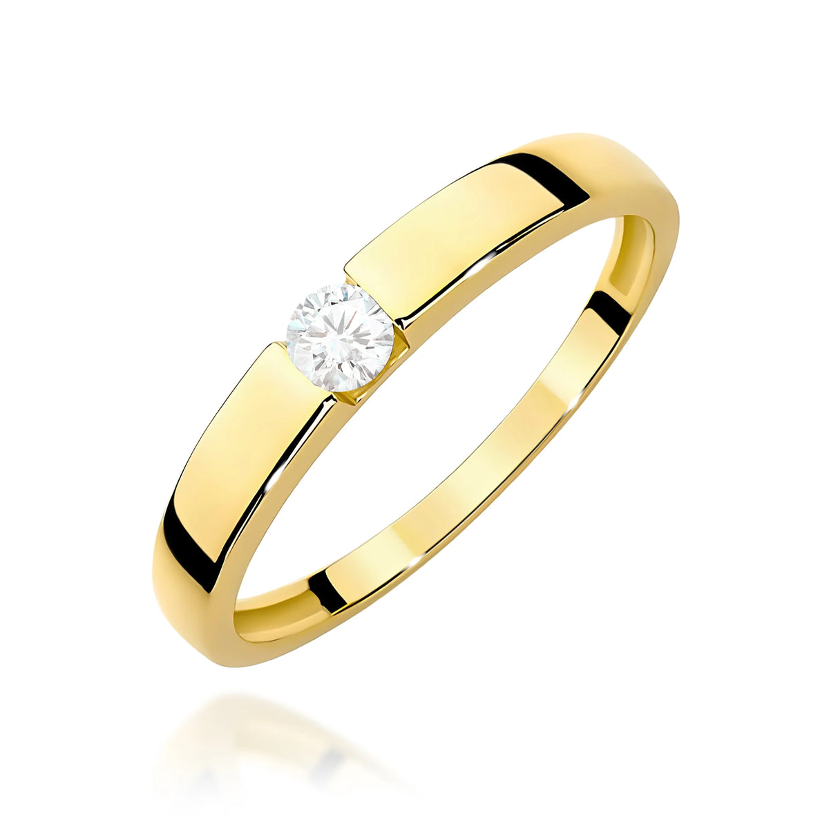 14k (585) Gold Rings | 0.12ct Diamond | GREMARI Jewelry

