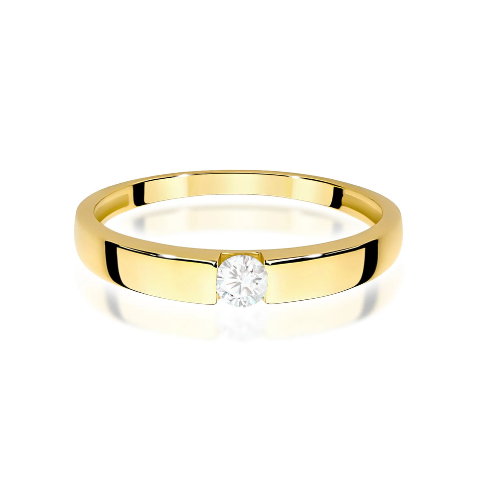 14k (585) Gold Rings | 0.12ct Diamond | GREMARI Jewelry
