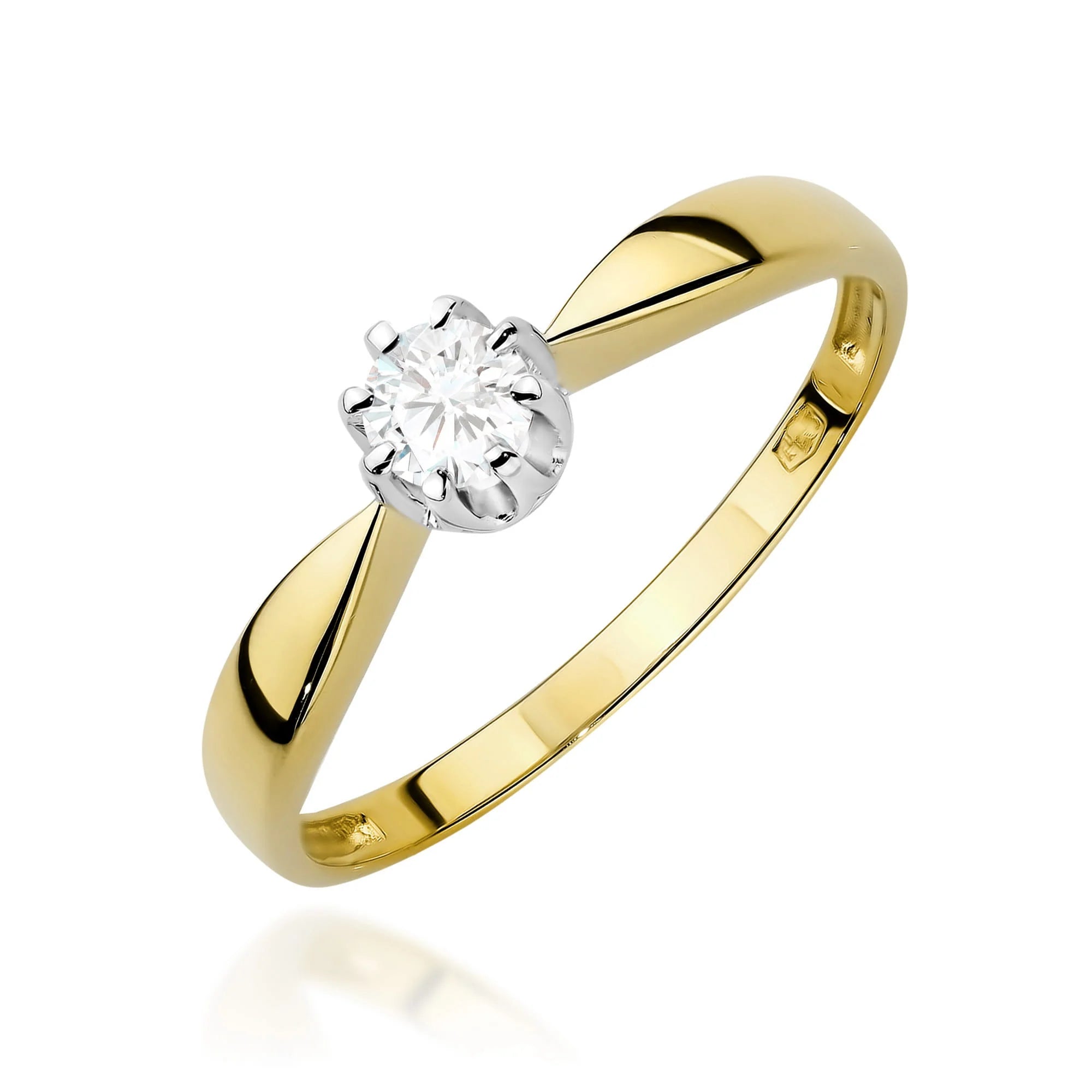 14k (585) Gold Ring | 0.15ct Diamond | GREMARI Jewelry
