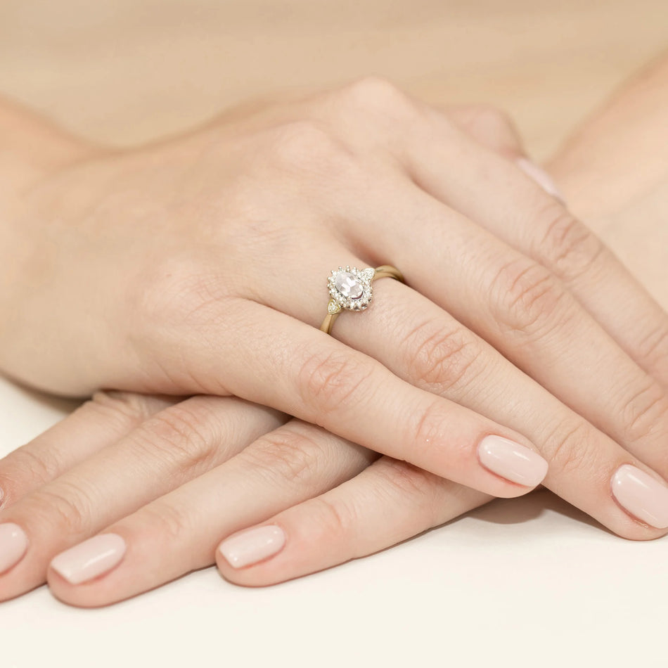14K (585) Gold Ring | 0.40ct and 0.10ct Lab-diamonds| GREMARI Jewelry
