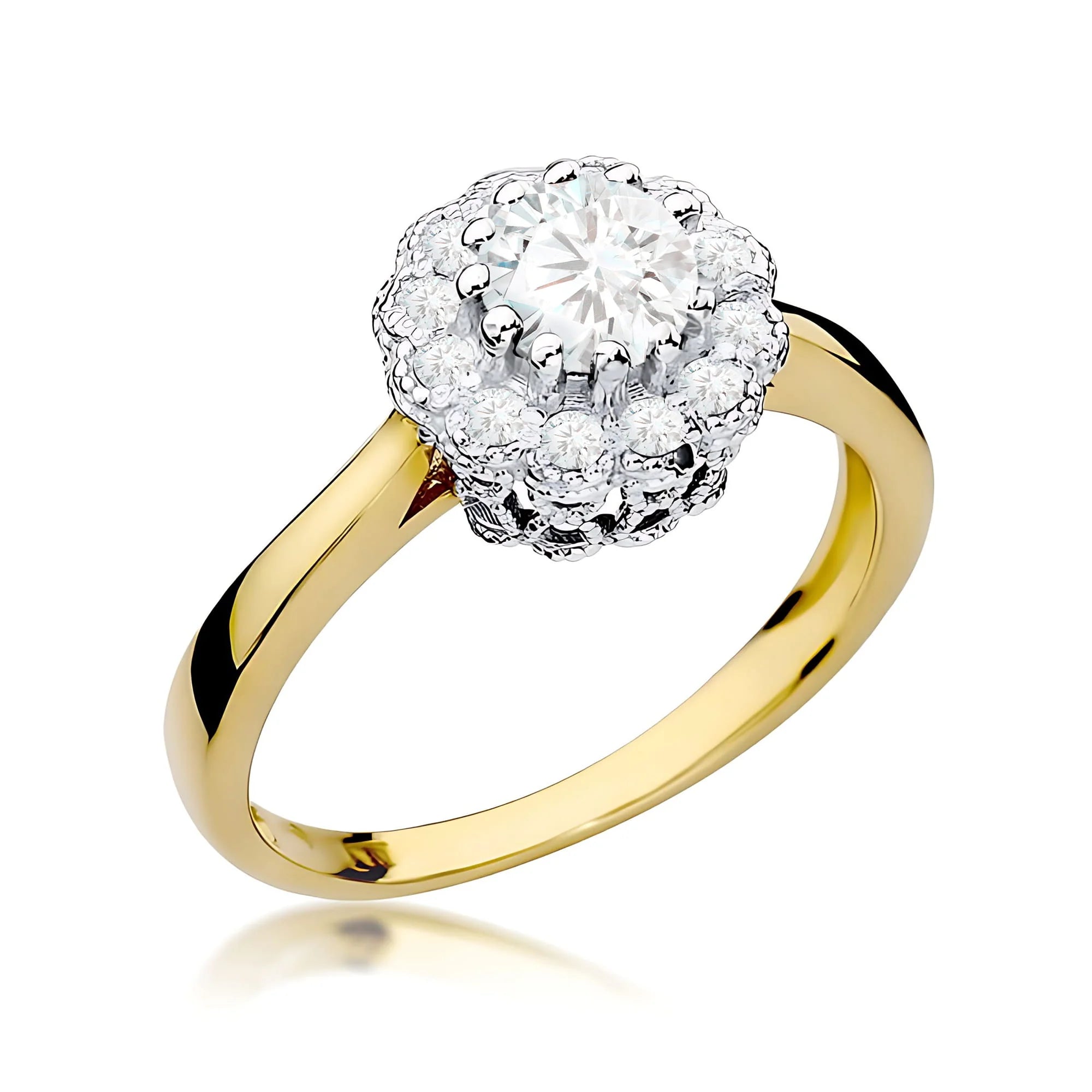 14k (585) Gold Ring | 0.50ct and 0.174ct Lab-diamonds | GREMARI Jewelry