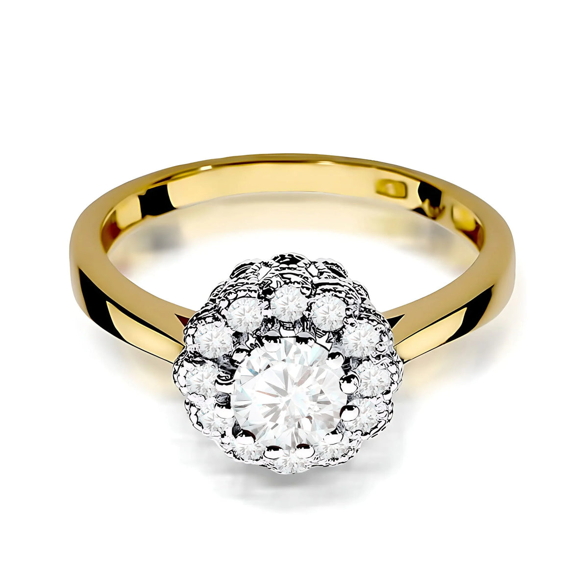 14k (585) Gold Ring | 0.50ct and 0.174ct Lab-diamonds | GREMARI Jewelry
