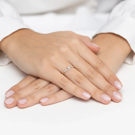 14k Gold (585) Ring | Set Zirconia | GREMARI Jewelry