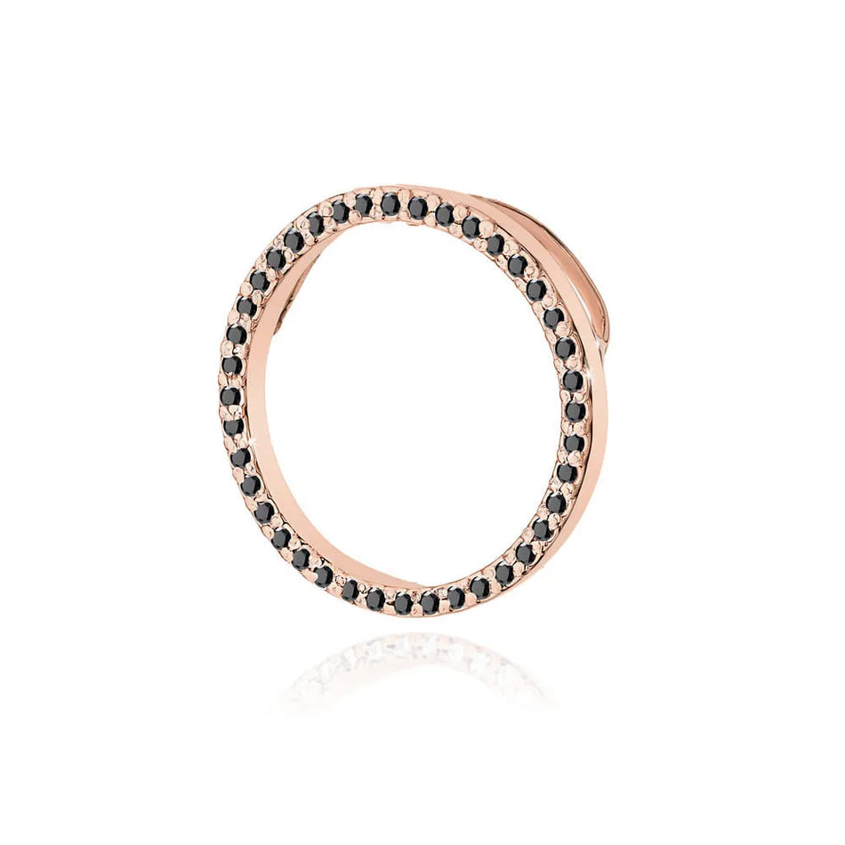 zlatý prívesok s 0,20 ct čiernymi diamantmi z0442-dib-01