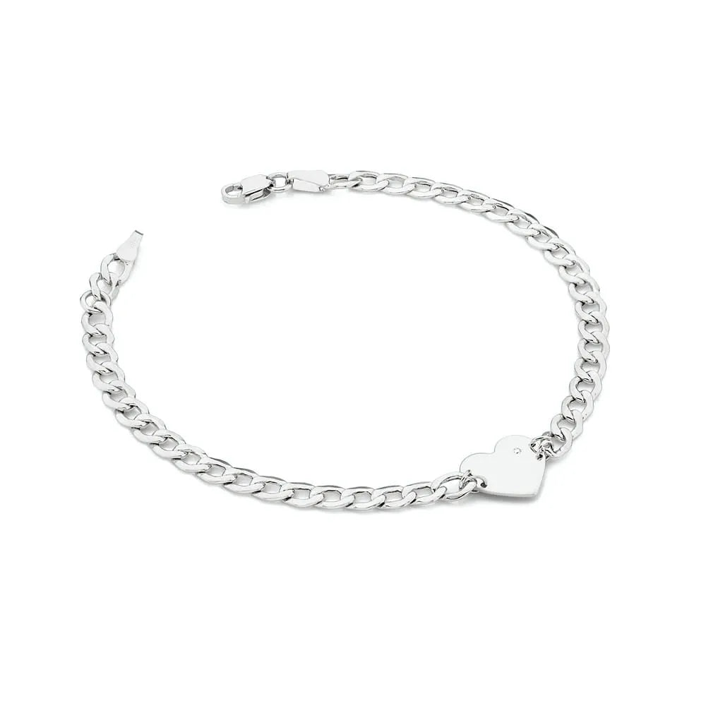 Tento náramok z bieleho zlata s diamantom 0,005 ct stelesňuje nadčasovú krásu. Osadený v 14k (585) bielom zlate, tento drahokam spája eleganciu a trvácnosť. Je ideálny ako darček.