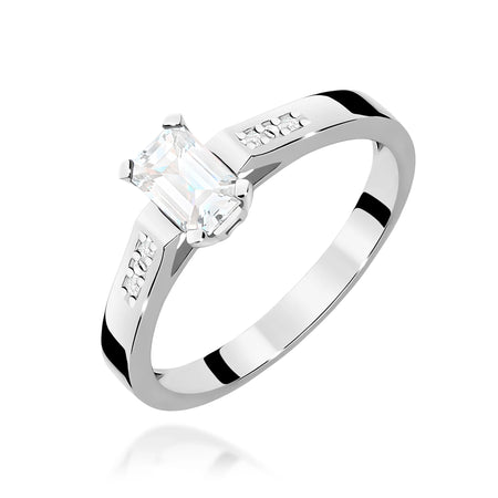 14k (585) White Gold Rings | 0.60ct and 0.04ct Lab-diamonds | GREMARI Jewelry