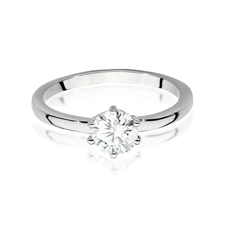 White Gold 14k(585) ring with 0,70ct diamonds. Is packaged in an elegant box, which is perfect for a gift.