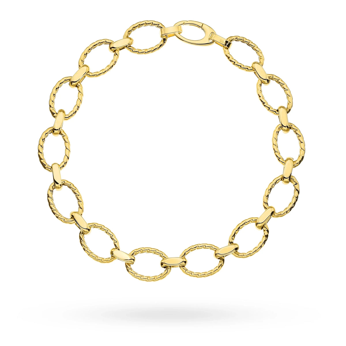 14k Gold (585) Bracelet | Oval Link Design | Classic Elegant Fine Jewelry Timeless Stylish Gift