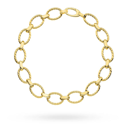 14k Gold (585) Bracelet | Oval Link Design | Classic Elegant Fine Jewelry Timeless Stylish Gift