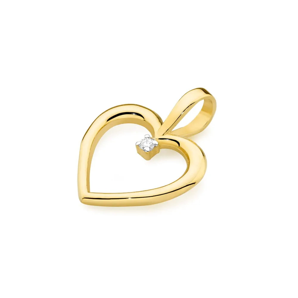 Prívesok zo 14-karátového zlata s diamantom 0,005 ct. Zlato Gremari prívesky sú zabalené v elegantnej krabičke a darčekovej taške.