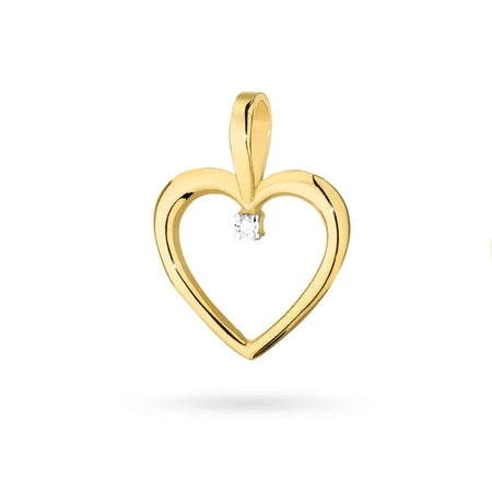 Prívesok zo 14-karátového zlata s diamantom 0,005 ct. Zlato Gremari prívesky sú zabalené v elegantnej krabičke a darčekovej taške.