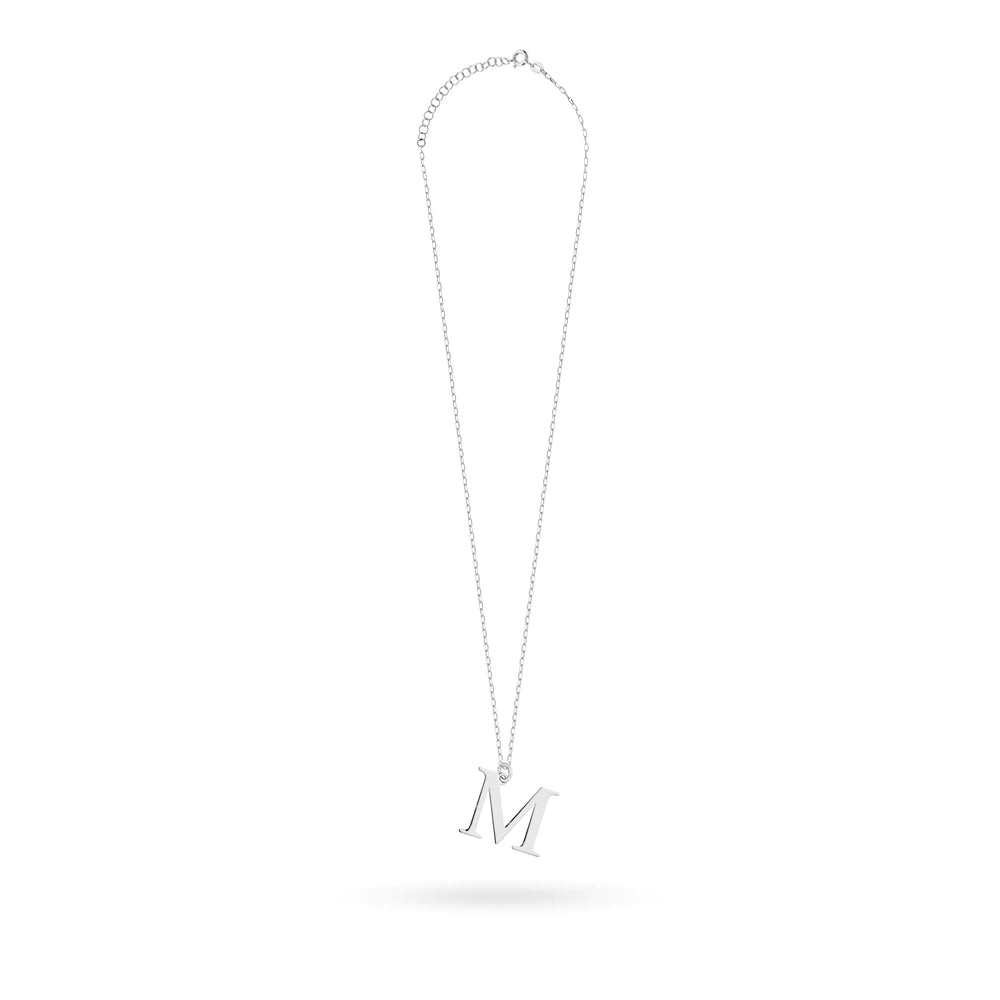Sterling Silver (925) Necklace | Letter M Pendant | Personalized Elegant Gift