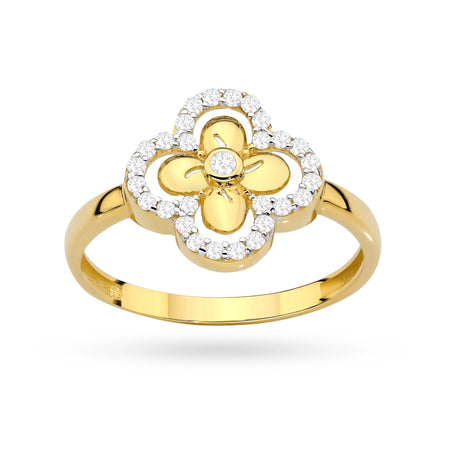 gold-ring-with-zirconia-flower-lucky-clover-ap068-585-b