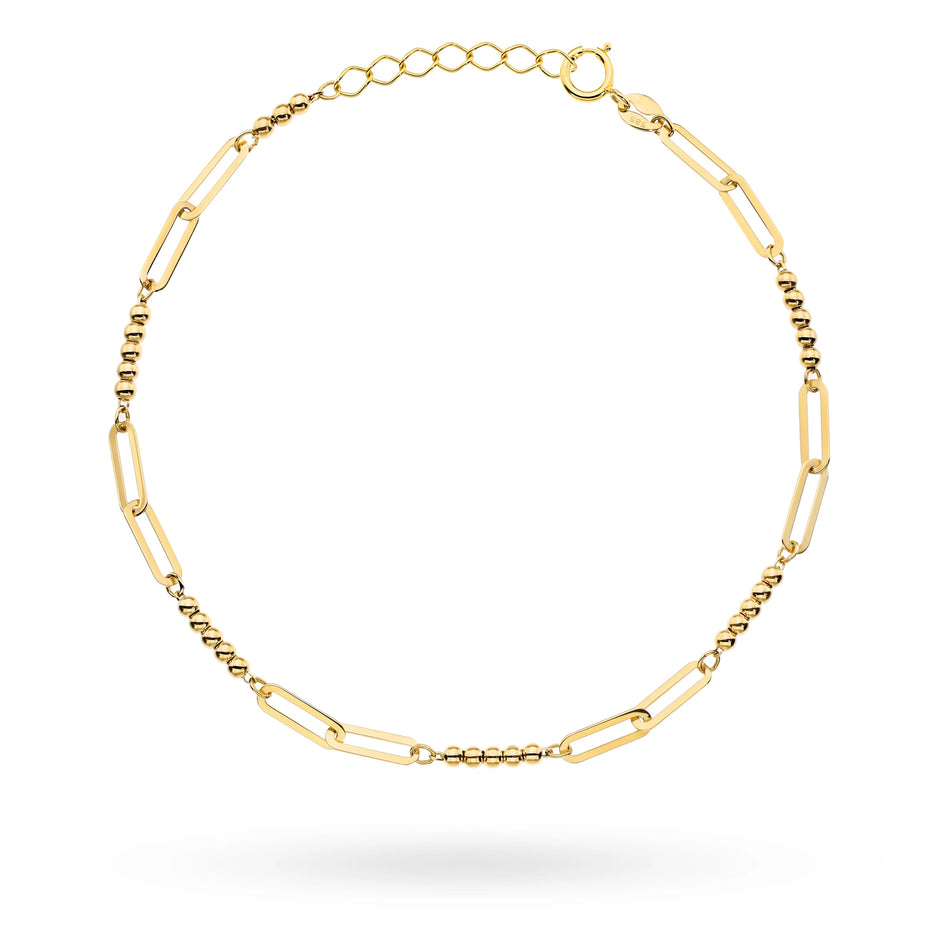 gold-bracelet-with-elongated-links-and-beads-b-gw-369-585