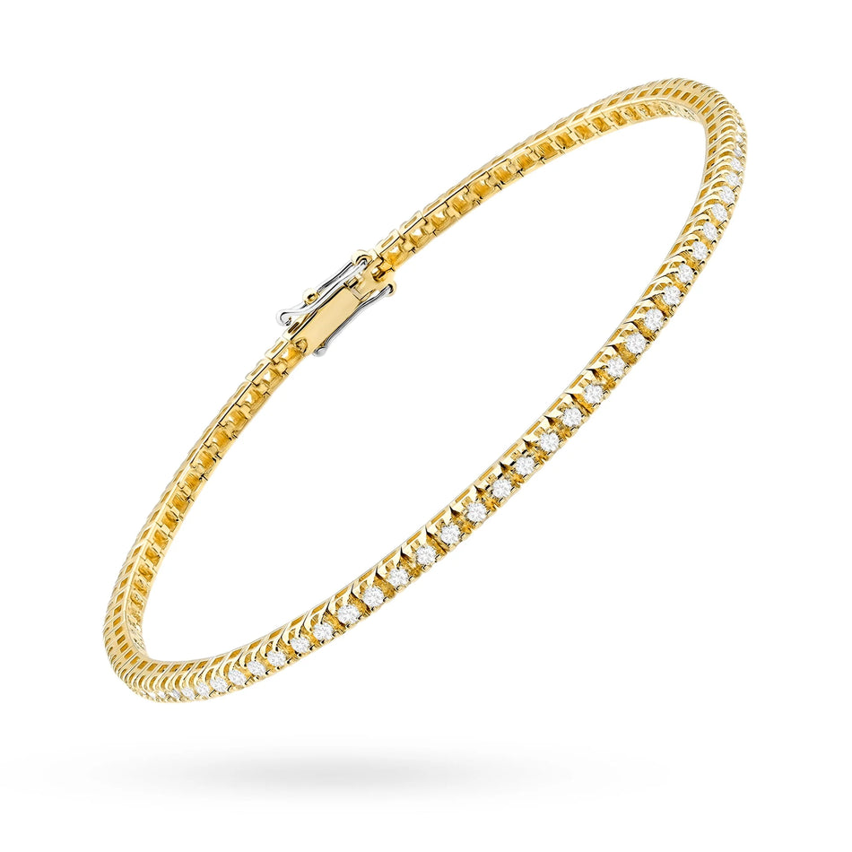Náramok z žltého zlata s 83 prírodnými diamantmi – 1.204ct