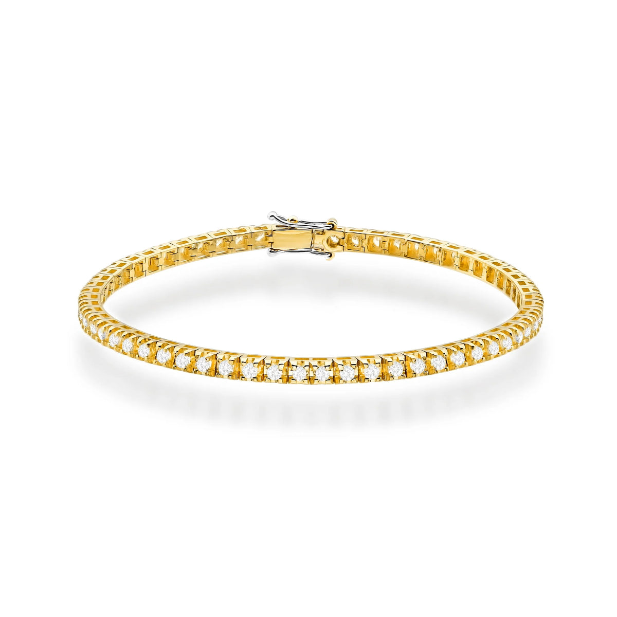 Náramok z žltého zlata s 66 prírodnými diamantmi – 1.98ct