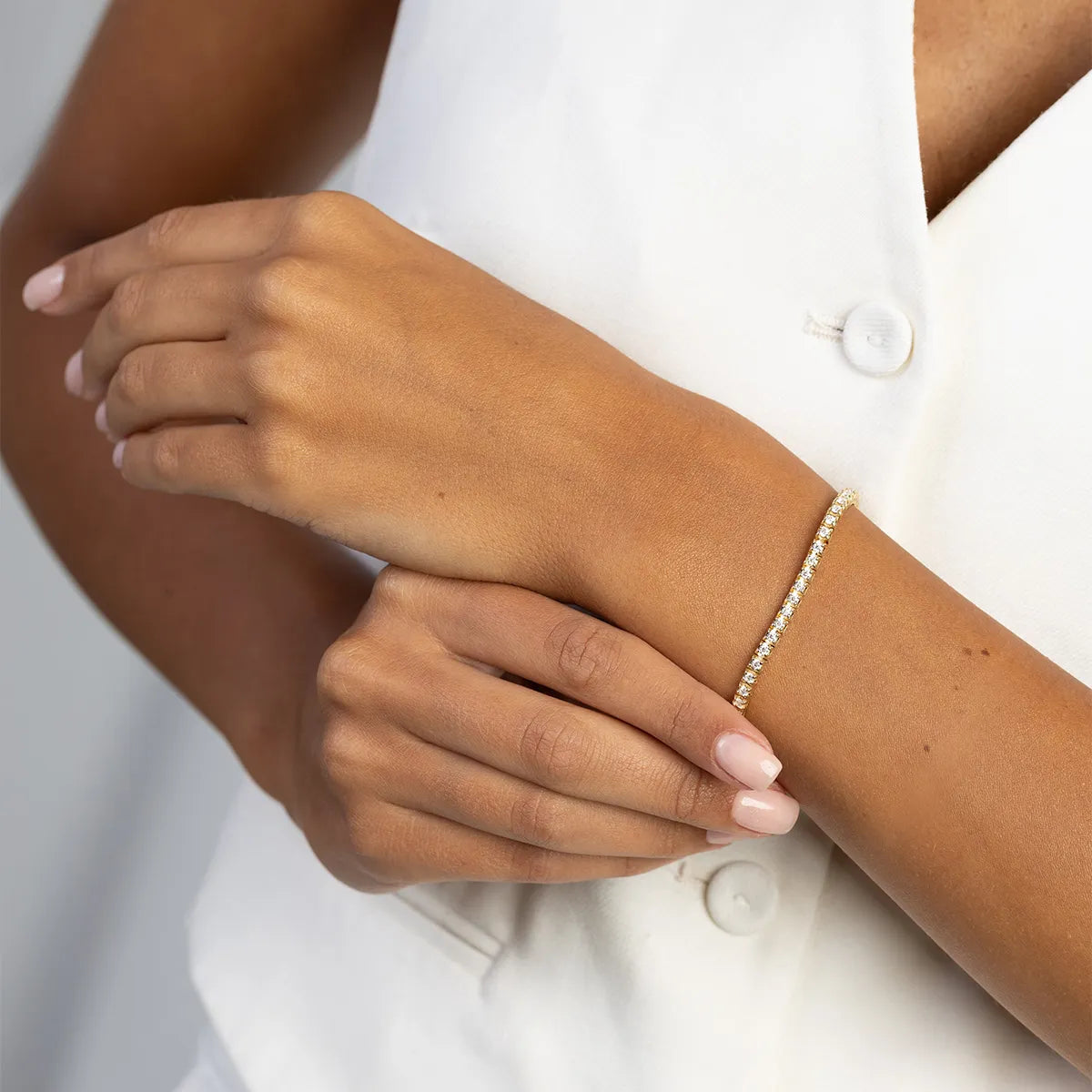 súprava zlatých náramkov s 1,98 ct laboratórnych diamantov b0031-ldw-06