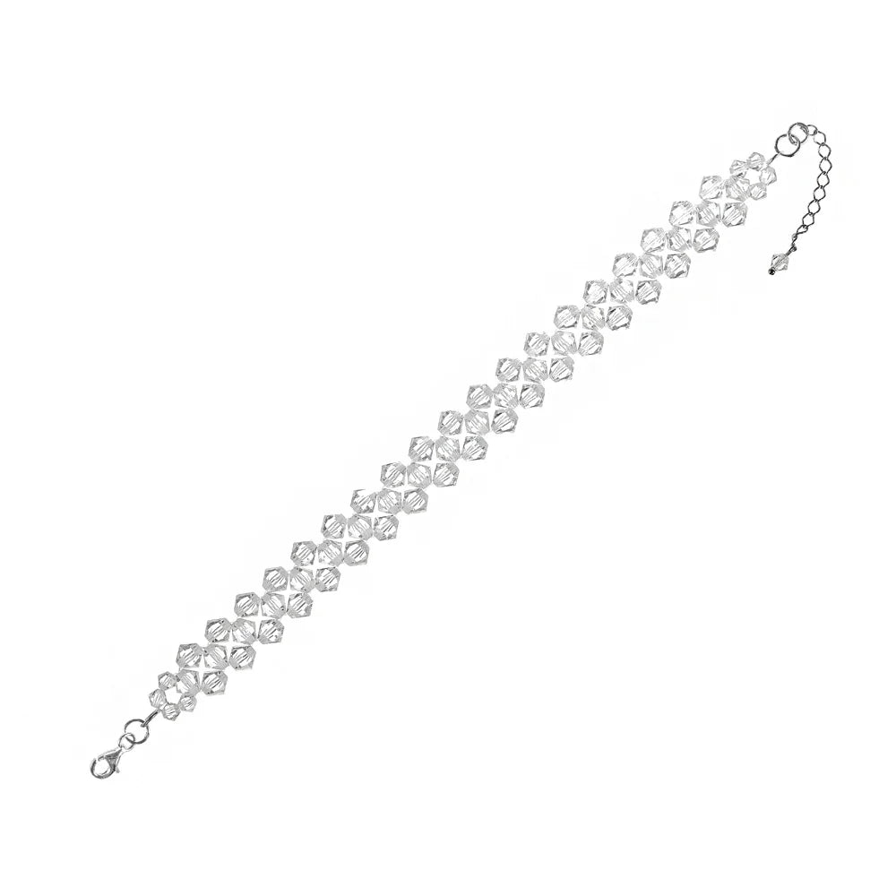 klasický-svadobný-strieborný-náramok-so-swarovski-kryštálmi-bw022
