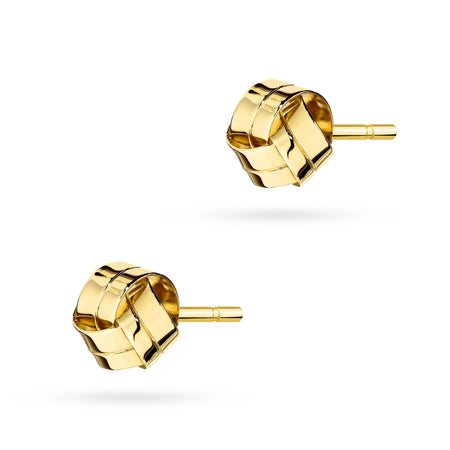 Yellow Gold Classic Knot Stud Earrings | 585 (14k) Yellow Gold Stud Earrings
