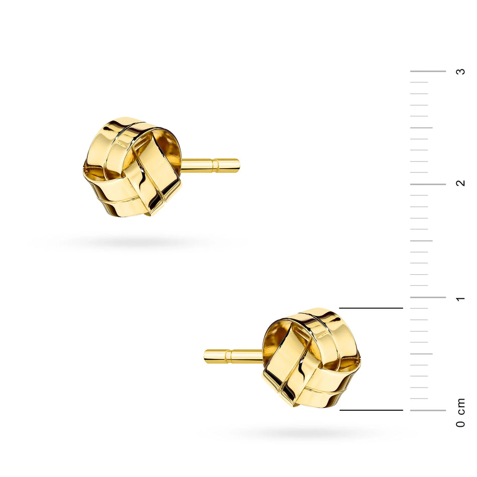 Yellow Gold Classic Knot Stud Earrings | 585 (14k) Yellow Gold Stud Earrings
