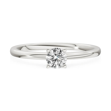 GREMARI Seven Grace 14K white gold engagement ring with 0.30 ct round-cut lab-grown diamond