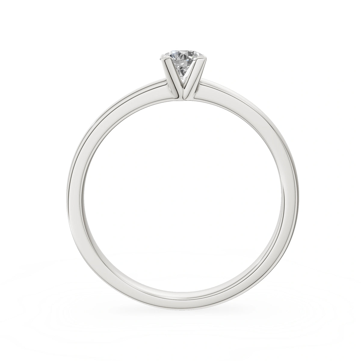 Gremari Seven Grace zásnubný prsteň z bieleho zlata s 0,30 ct prírodným diamantom – Round/Brilliant