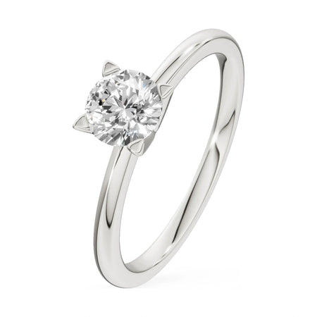 0.50 ct round-cut lab-grown diamond GREMARI Seven Grace engagement ring in 14K white gold