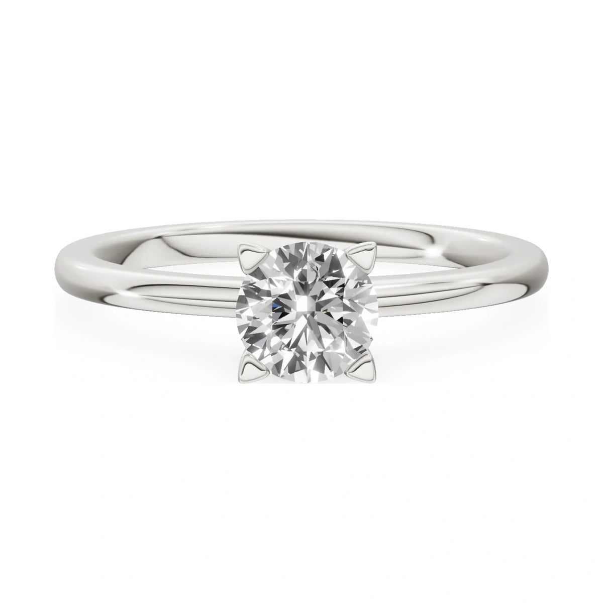 GREMARI Seven Grace 14K white gold engagement ring with 0.50 ct round-cut lab-grown diamond