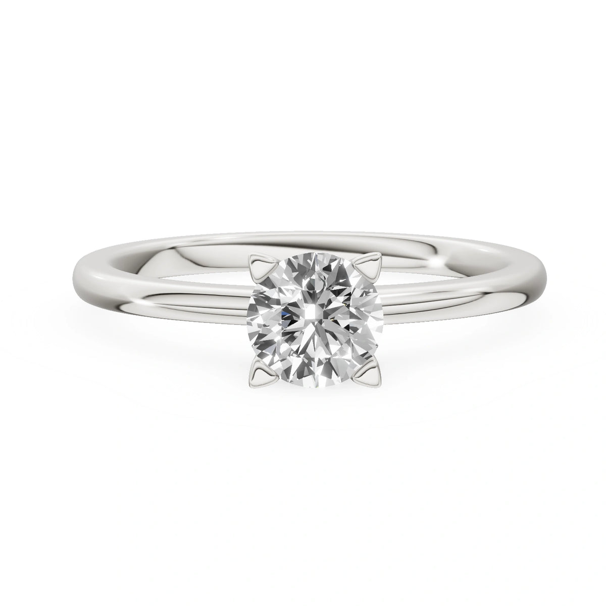 Gremari Seven Grace zásnubný prsteň z bieleho zlata s 0,50 ct prírodným diamantom – Round/Brilliant