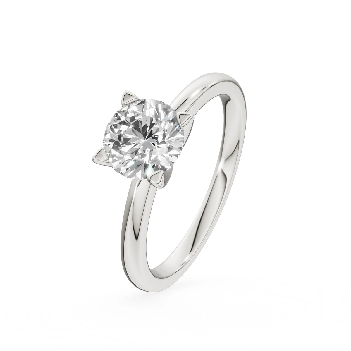 Gremari Seven Grace zásnubný prsteň z bieleho zlata s 1,00 ct lab-grown diamantom – Round/Brilliant