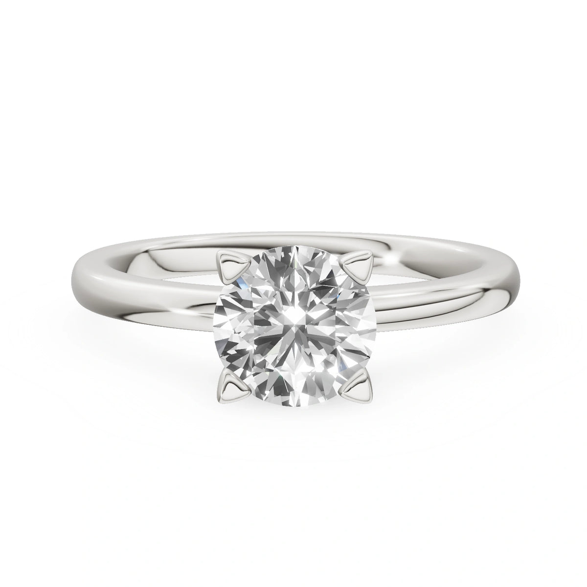 Gremari Seven Grace zásnubný prsteň z bieleho zlata s 1,00 ct lab-grown diamantom – Round/Brilliant