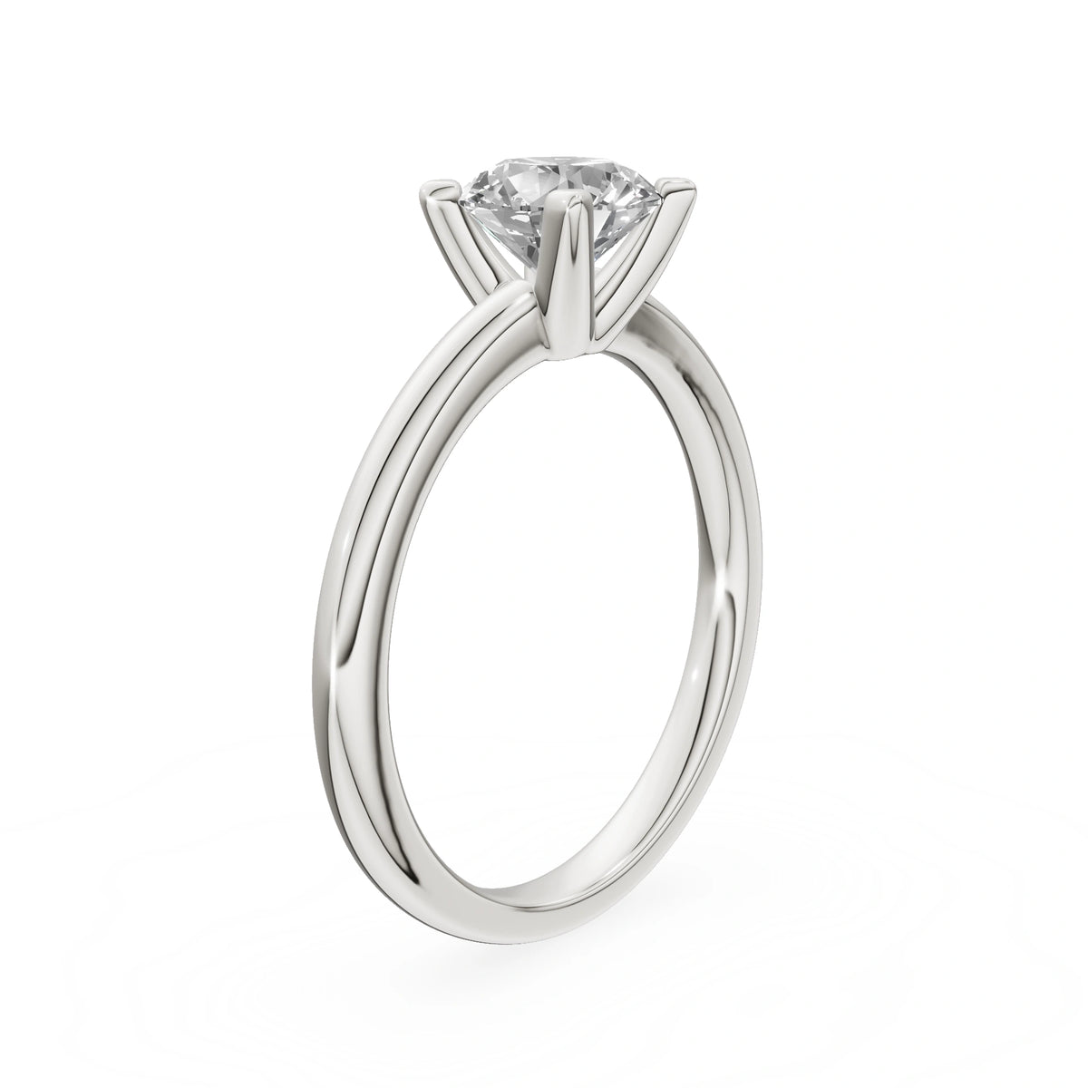 Gremari Seven Grace zásnubný prsteň z bieleho zlata s 1,00 ct lab-grown diamantom – Round/Brilliant
