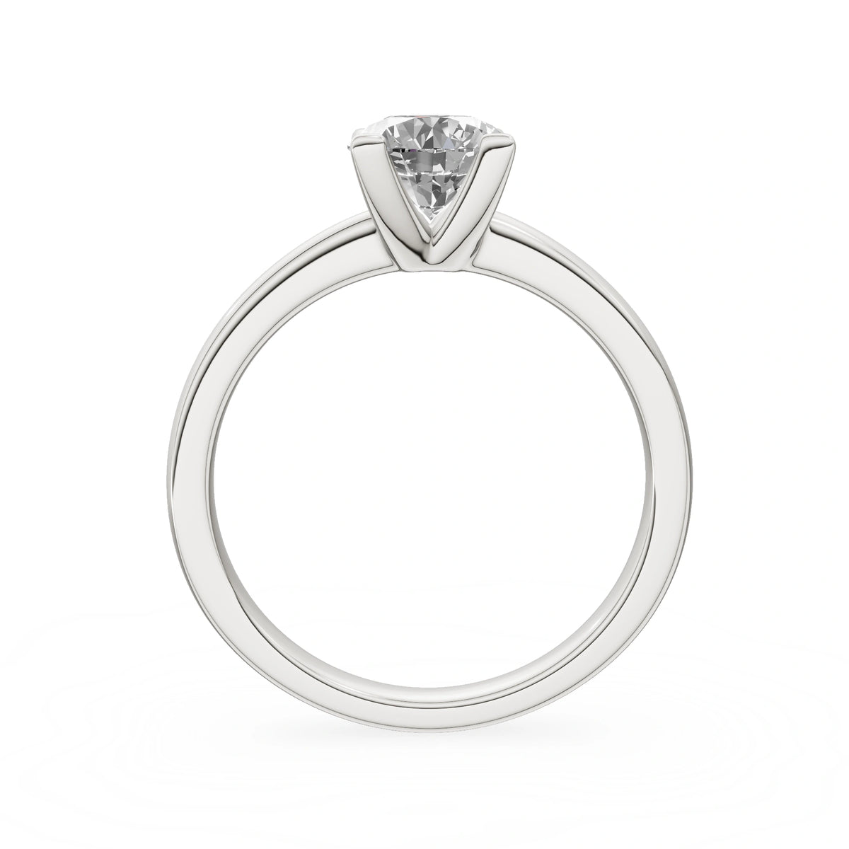 Gremari Seven Grace zásnubný prsteň z bieleho zlata s 1,00 ct lab-grown diamantom – Round/Brilliant