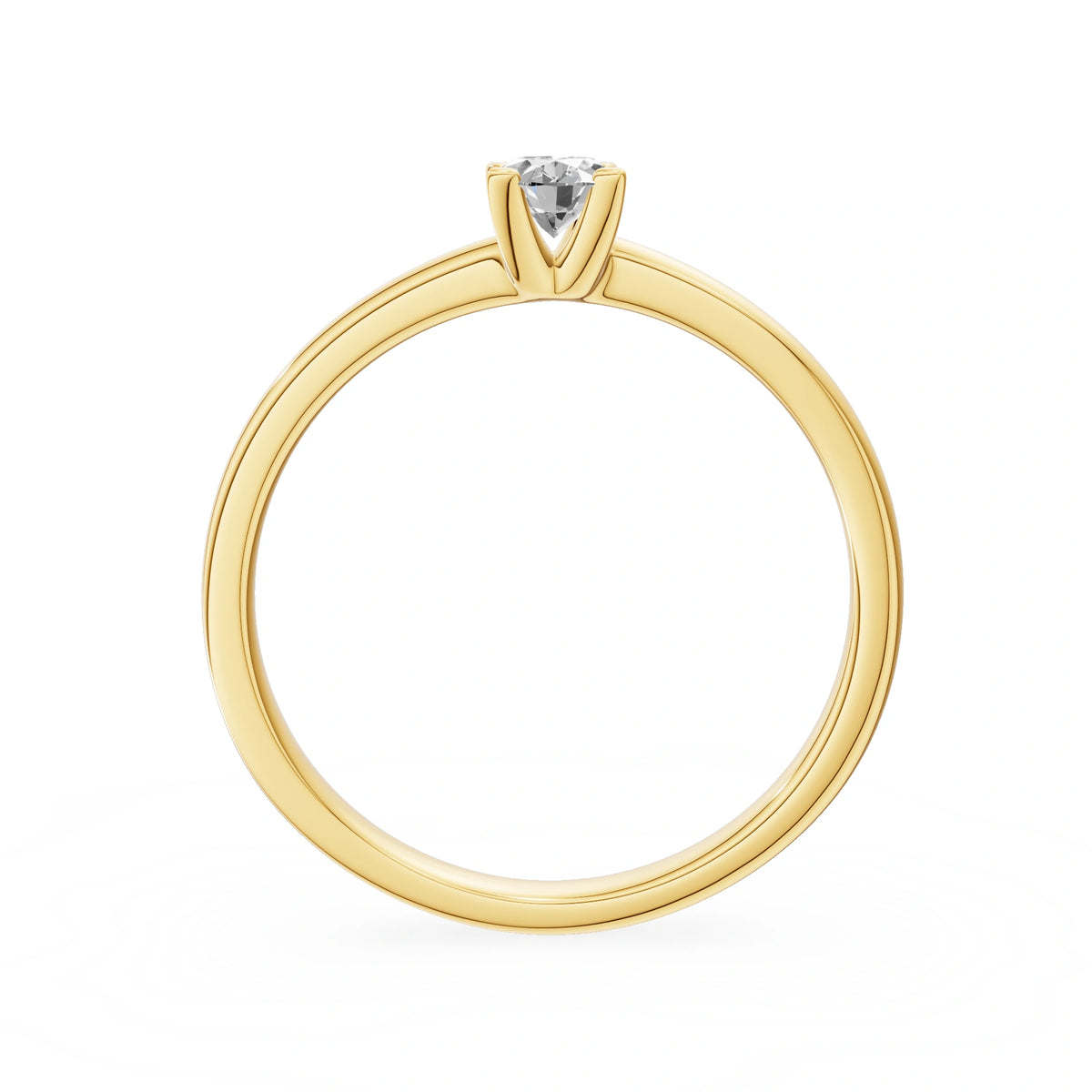 Gremari Seven Grace zásnubný prsteň zo žltého zlata s 0,50 ct lab-grown diamantom – Oval