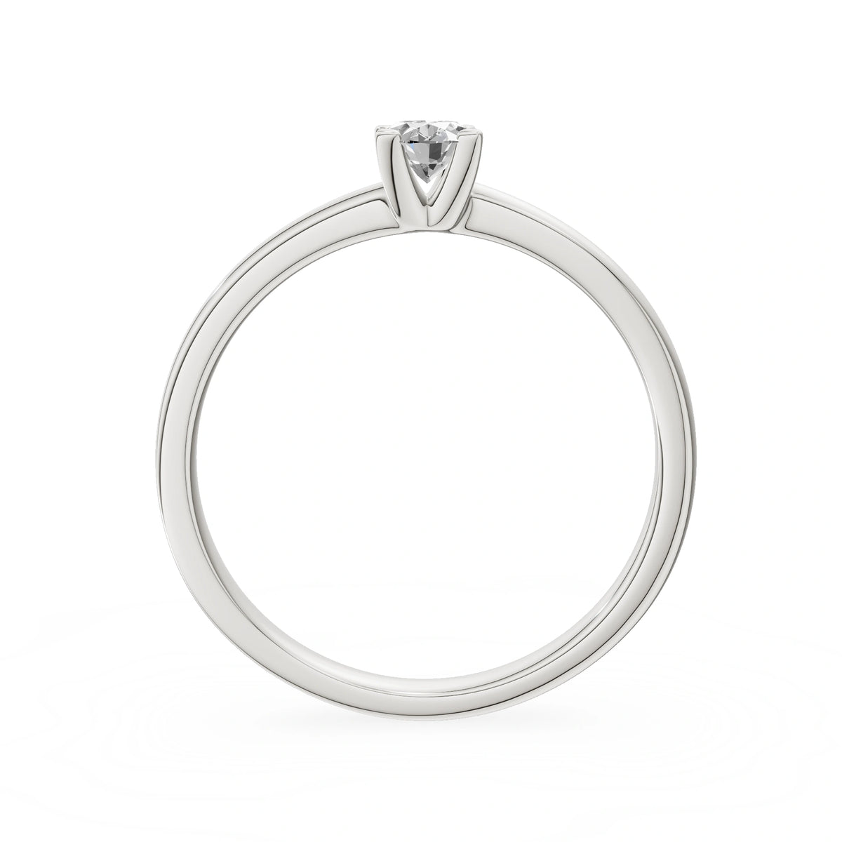 Gremari Seven Grace zásnubný prsteň z bieleho zlata s 0,50 ct lab-grown diamantom – Oval