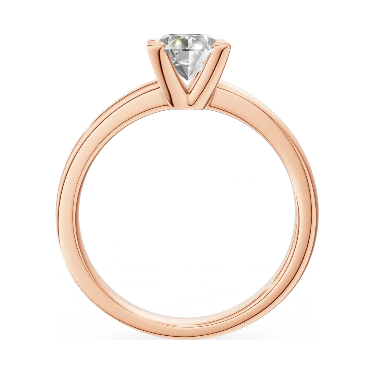 GREMARI Seven Grace oval-cut lab-grown diamond engagement ring in 14K rose gold, 1.00 ct