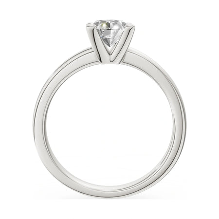 GREMARI Seven Grace oval-cut lab-grown diamond engagement ring in 14K white gold, 1.00 ct