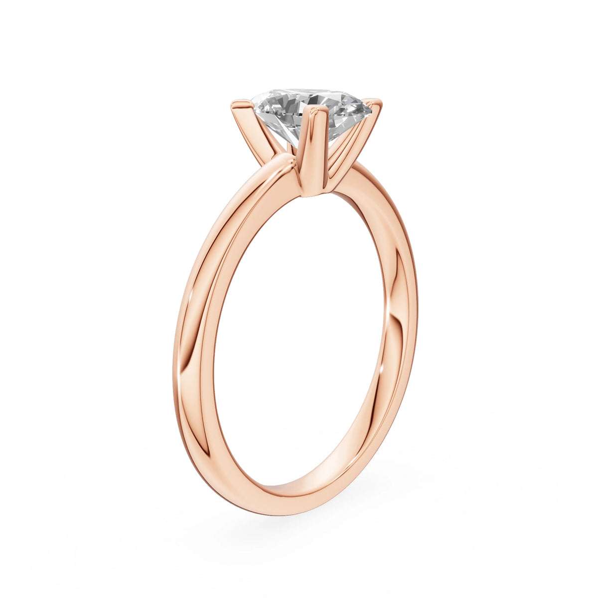 Gremari Seven Grace zásnubný prsteň z ružového zlata s 1,00 ct lab-grown diamantom – Oval