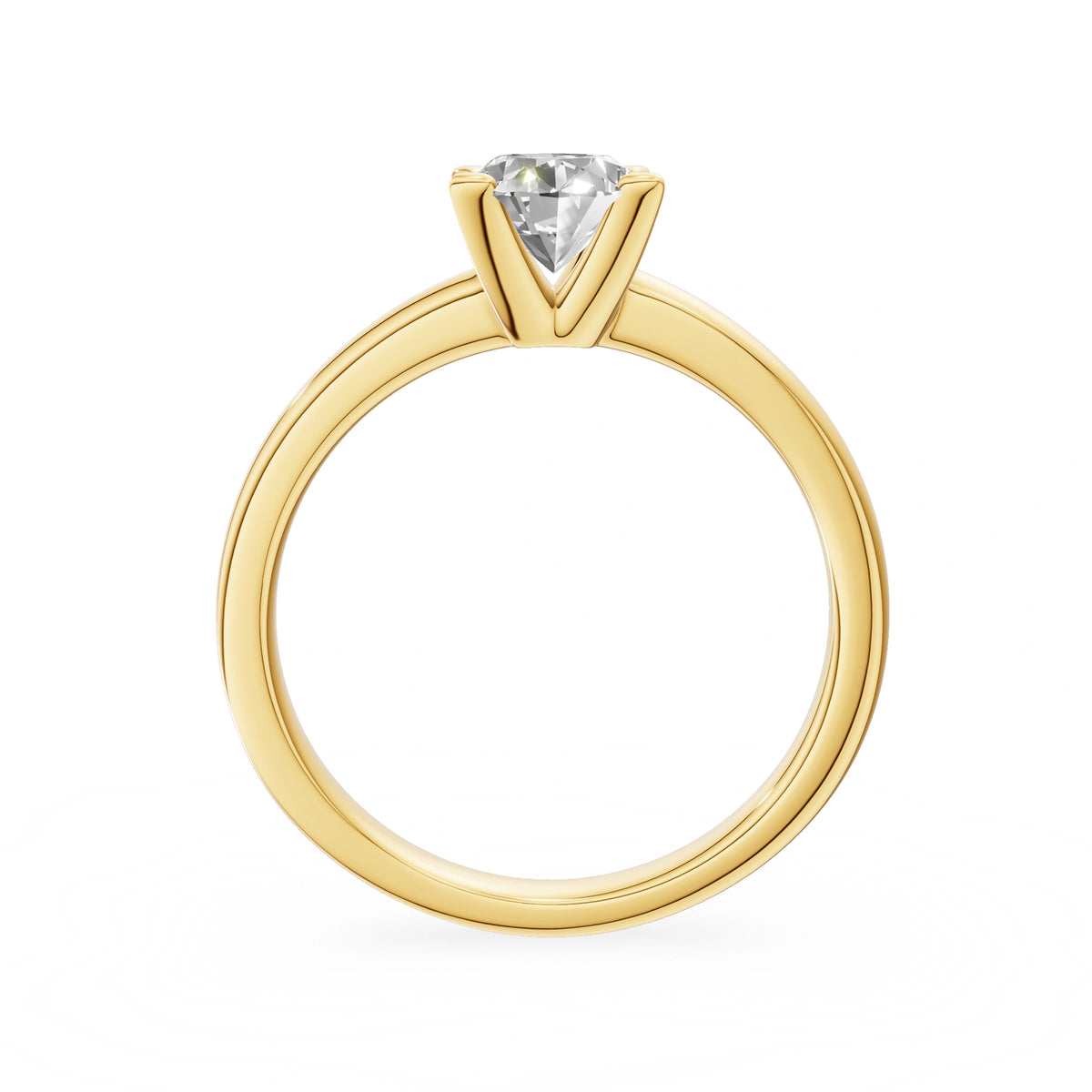 Gremari Seven Grace zásnubný prsteň zo žltého zlata s 1,00 ct lab-grown diamantom – Oval